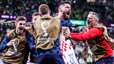 Bruno Petkovic Goal Video Highlights: Watch Croatian Striker Net an Equaliser Against Brazil in FIFA World Cup 2022 Quarterfinal